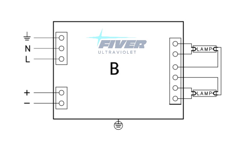 Wiring diagram for Ballast PH6-425-2/18 