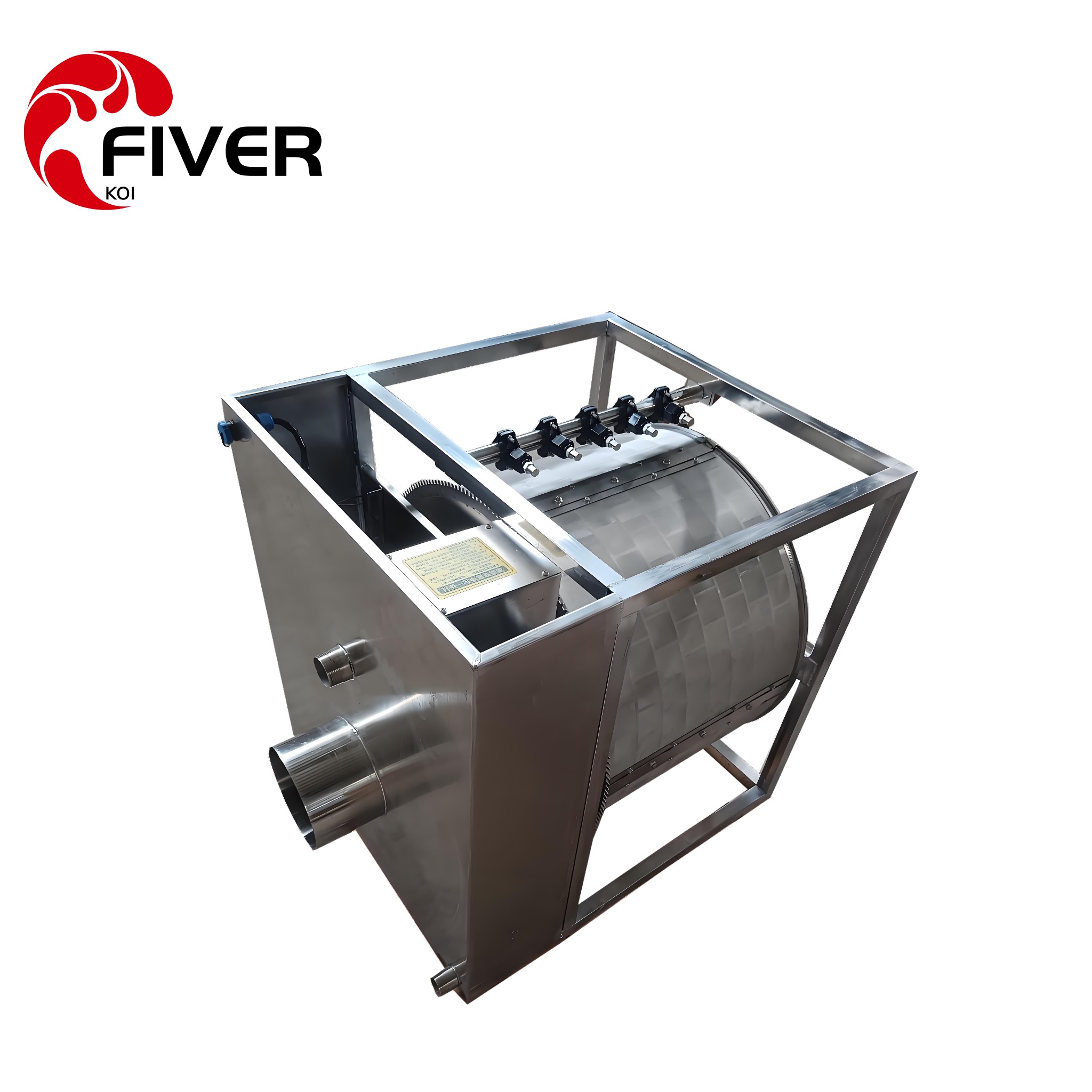 Open Type Rotary Drum Filter Customized Gravity Fed Drum Filter For Koi Pond.jpg