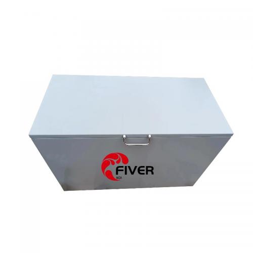 Fiverkoi Gravity-fed Drum Filter 10T/H with UV Lamps and Bio Filtration for Koi Pond